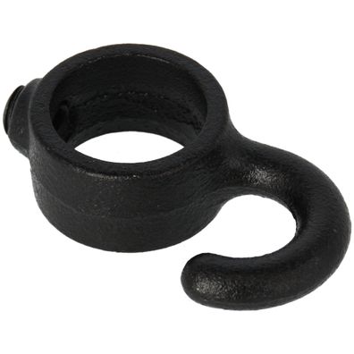 Garderobenhaken Stellring schwarz 1" (33,7 mm) AVERDE
