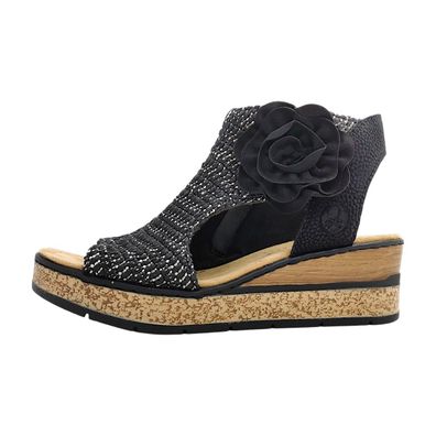 Rieker 6379101 637 63791-01 Schwarz schwarz kombi 01