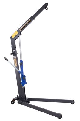 1000kg Werkstattkran nur 105mm Unterfahrhöhe Tragarm 5fach ausziehbar klappbar, 02138