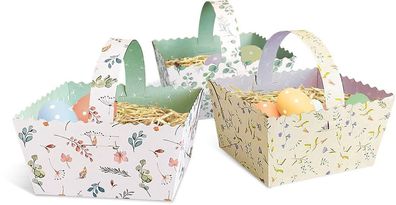 Henkelkörbchen Flower Time, 6er Set