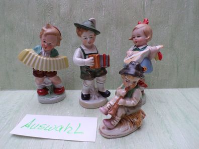 Porzellan Figuren Kinder Jungen Bub Mädchen Mädel Musik Instrumente ohne BM