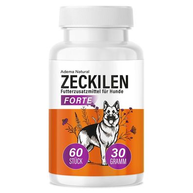 Adema Natural® Zeckilen Forte - Zecken Tabletten - Zecken Hund - Zecken Tabletten