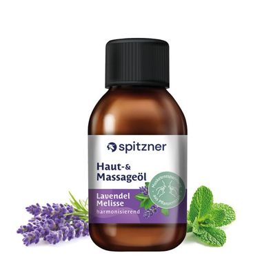 Spitzner Haut- und Massageöl Lavendel Melisse 200 ml anregendes Massage Öl
