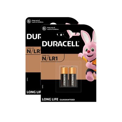 2x Duracell Batterie Alkaline Lady N / LR1 / MN9100 / E90 1,5V