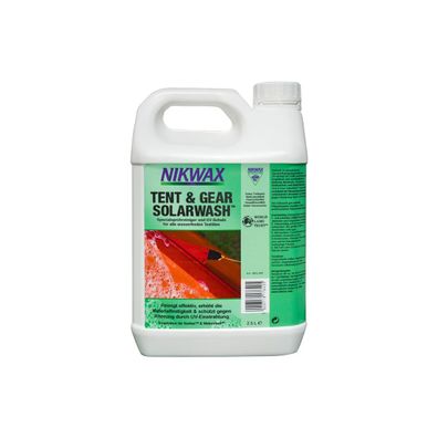 NIKWAX Reiniger und UV-Schutz, Tent & Gear SolarWash Spray-On 2,5 l