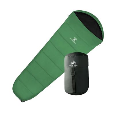 NORDBÄR® Mumienschlafsack 3-Jahreszeiten grün