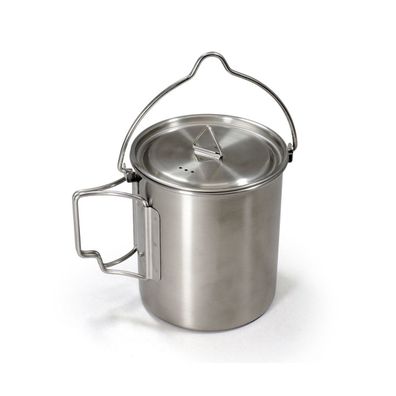 Origin Outdoors Edelstahl Camping Topf 2 in 1