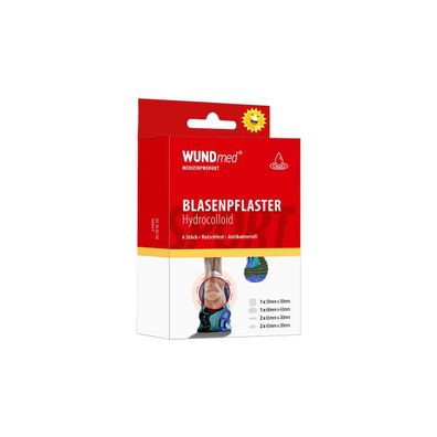 WUNDmed Blasenpflaster SPORT Hydrocolloid (6 Stk. in 4 Größen)