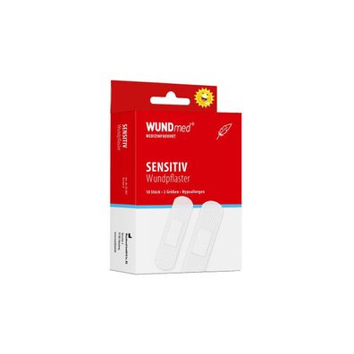 WUNDmed Sensitiv Pflaster Hypoallergen (Inhalt: 10 Stück in 2 Größen)