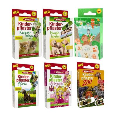Kinderpflaster Motive-Set (Inhalt: 60 Stück)