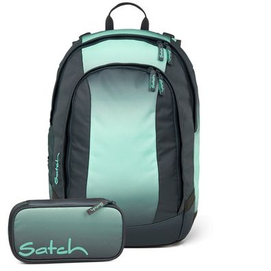 satch Air Set aus air + Schlamperbox AirBsc-2025, Gradient Mint, Mädchen & Jungen