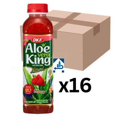 16er-Pack OKF Aloe Vera Getränk Himbeere 500ml (inkl. 4€ Pfand)