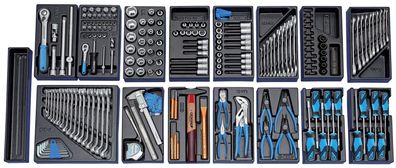 GEDORE S 1500 ES-02 Modul-Sortiment mittel, 207-teilig