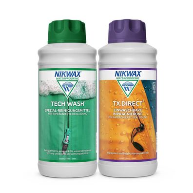 NIKWAX TechWash und TX. Direct Wash In 2x1l - Doppelpack
