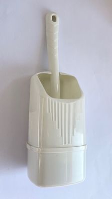 Toilettenbürste Cremeweiß ViaMondo Mini WC Bürste mit Behälter 75839p NEU