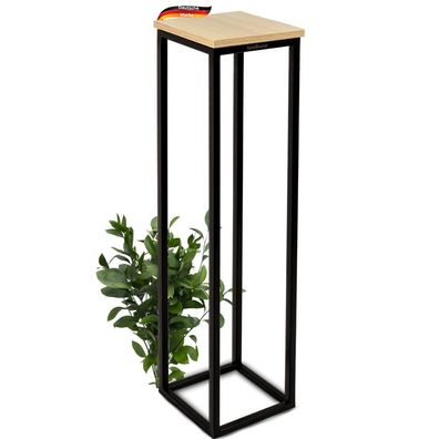 Blumenständer Holz LURI 90 hoch MDF Metallgestell Dekoständer für Blumen