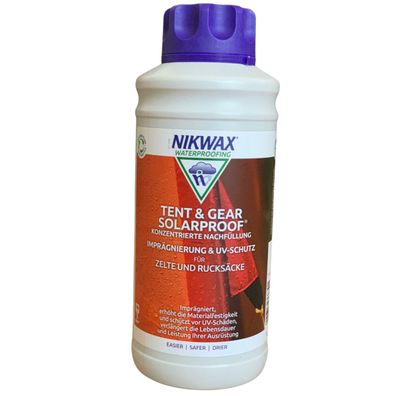 NIKWAX Imprägnier-Konzentrat, Tent & Gear SolarProof, 1 Liter für 3,5 L
