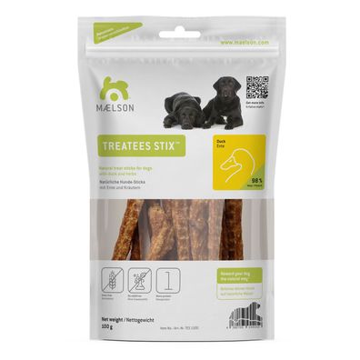 Maelson Treatees Stix Ente Hundesnack, 100 g - die gesunde Belohnung!