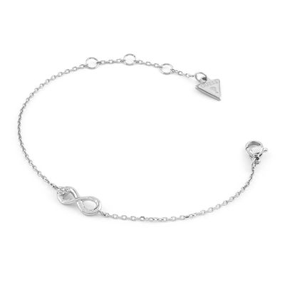 Guess Schmuck Damen-Armband Unendlichkeitszeichen Silberfarben JUBB06048JWRHS