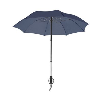 Euroschirm Trekking-Regenschirm telescope handsfree marineblau