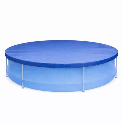Poolabdeckung Rund Stahlrahmenpool 305 cm Abdeckplane Poolplane 340 cm Gummizug