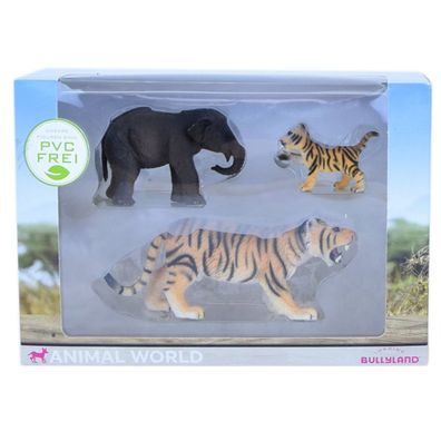 Bullyland Animal World Elefant Tiger Tigerbaby Figuren Kinder Sammelfigur