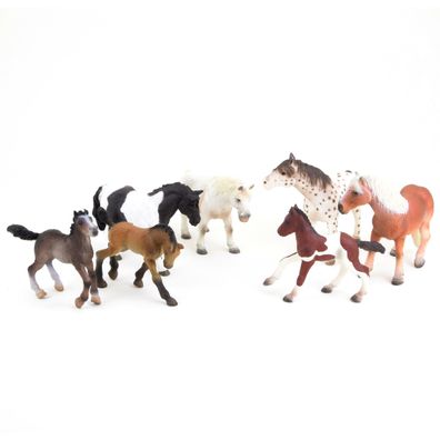 Bullyland Pferde 7 Figuren Lipizzaner Trakehner Lewitzer Camargue Kinderfiguren