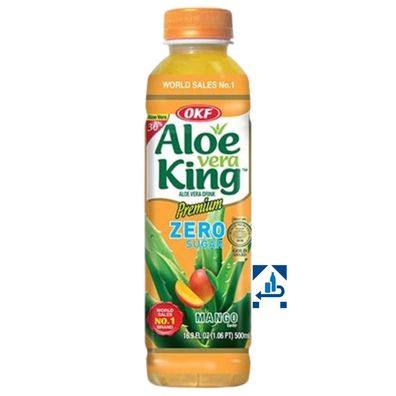OKF Aloe Vera Getränk Mango Zero Zuckerfrei 500ml (inkl. 0,25€ EINWEG-Pfand)
