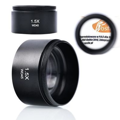 Rosfix Stereomikroskop Objektiv 1,5x – 45 mm WD | Gewinde 48 mm
