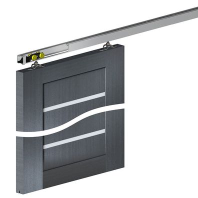 Schiebetürbeschlag SLID'UP 160, Laufschiene 240 cm, 1 Tür bis 60 kg, für Durchgangstü