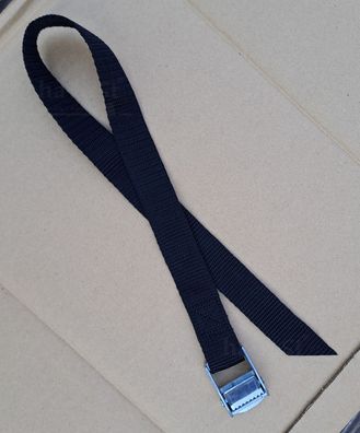 10 x Gurte für Befestigungen je Länge ca. 60 cm, mit Metall-Federklemme