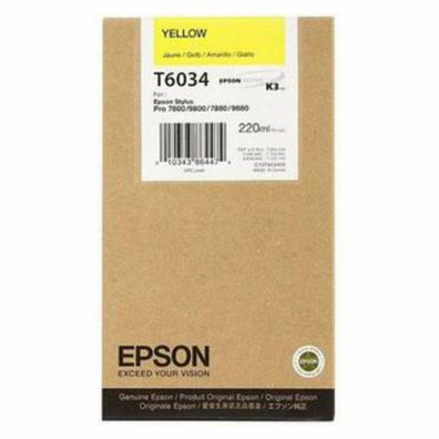 Epson Tintenpatrone yellow T 603 220 ml T 6034