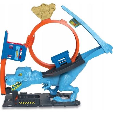 Mattel Hot Wheels City T-Rex Chomp Down - Dinosaurierspielzeug