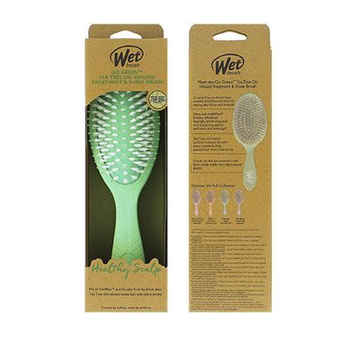 Perie pentru par Wet Brush Go Green Healthy Scalp Tea Tree Oil Infused