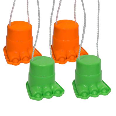 Laufdosen Dino-Füße Kinderstelzen Kinder Topfstelzen Dinosaurier Dosenstelzen