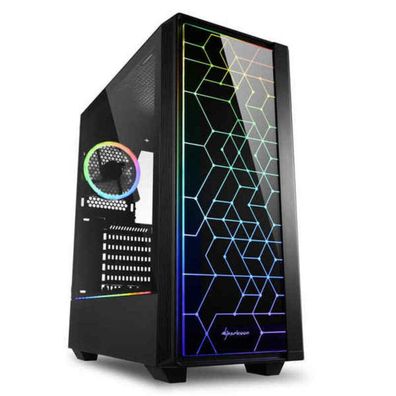 Sharkoon Gehäuse RGB, LIT, 100, ATX, 1xGlas schwarz