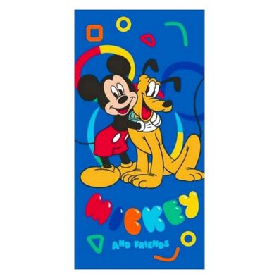 Disney Mickey & Pluto Joy Strandtuch 70x140