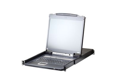 ATEN Slideaway CL5708IM - KVM-Konsole mit KVM-Switch - 8 Anschlüsse - PS/2, USB - Deu