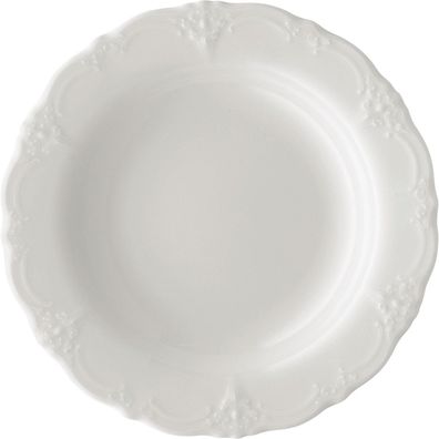Hutschenreuther Suppenteller 24 cm Fahne Baronesse Weiss 02033-800001-10124
