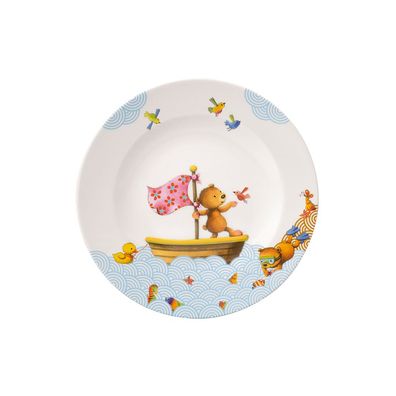 Villeroy & Boch Vorteilset 6 Stück Happy as a Bear Kinderteller flach Premium