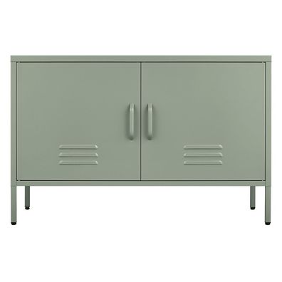 Metall Aufbewahrungsschrank Sideboard modern niedrig für Schlafzimmer und Wohnzimmer