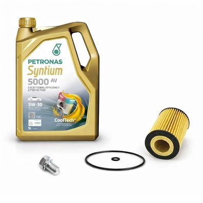 5L Petronas 5W30 LL + Ölfilter für Audi Seat Skoda 1.6 2.0 TDI 03N115562B
