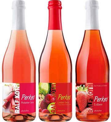 3x Frucht Secco Erdbeer Himbeer Rhabarber Alkoholfrei