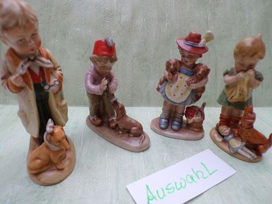 W&A Wagner Apel Bertram Kinderfiguren Porzellan Doktor Dackel Flötenspieler Thüringen