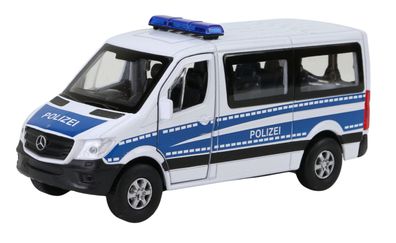 Polizei Mercedes Benz Sprinter Traveliner Bus Transporter Modellauto 12cm 1:48