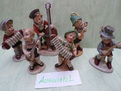 W&A Wagner Apel Bertram Kinderfiguren Porzellan Instrumente Orchester Thüringen