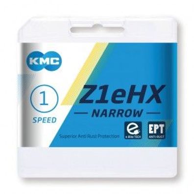 KMC Kette Z1eHX Narrow EPT, 1-fach/singlespeed, 128 Glieder, dark silver