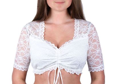 Dirndlbluse Romy creme Fuchs Trachtenmoden - Größe: S