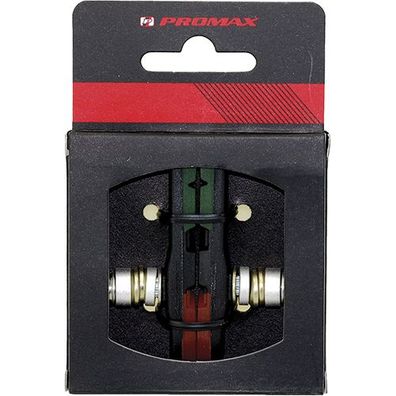 Bremsschuh Promax, V-Brake schraub, asymm, schwarz, 70mm, 1 Paar, für Alufelge,