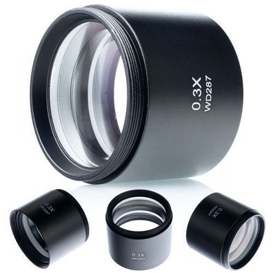 Rosfix Stereomikroskop Objektiv 0,3x – 287 mm WD | Gewinde 48 mm